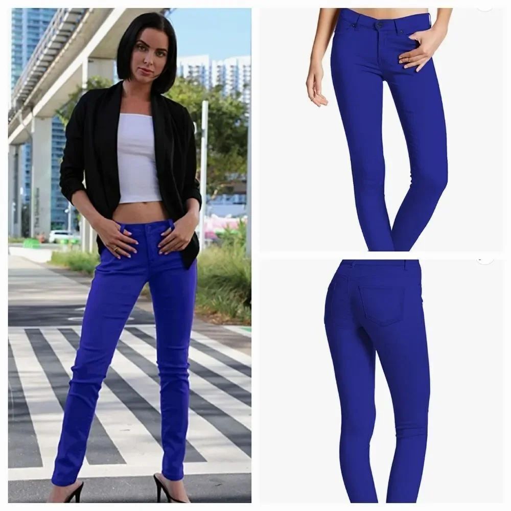 🔥Hybrid Royal Blue High Waist Super Stretch Skinny Pants Small